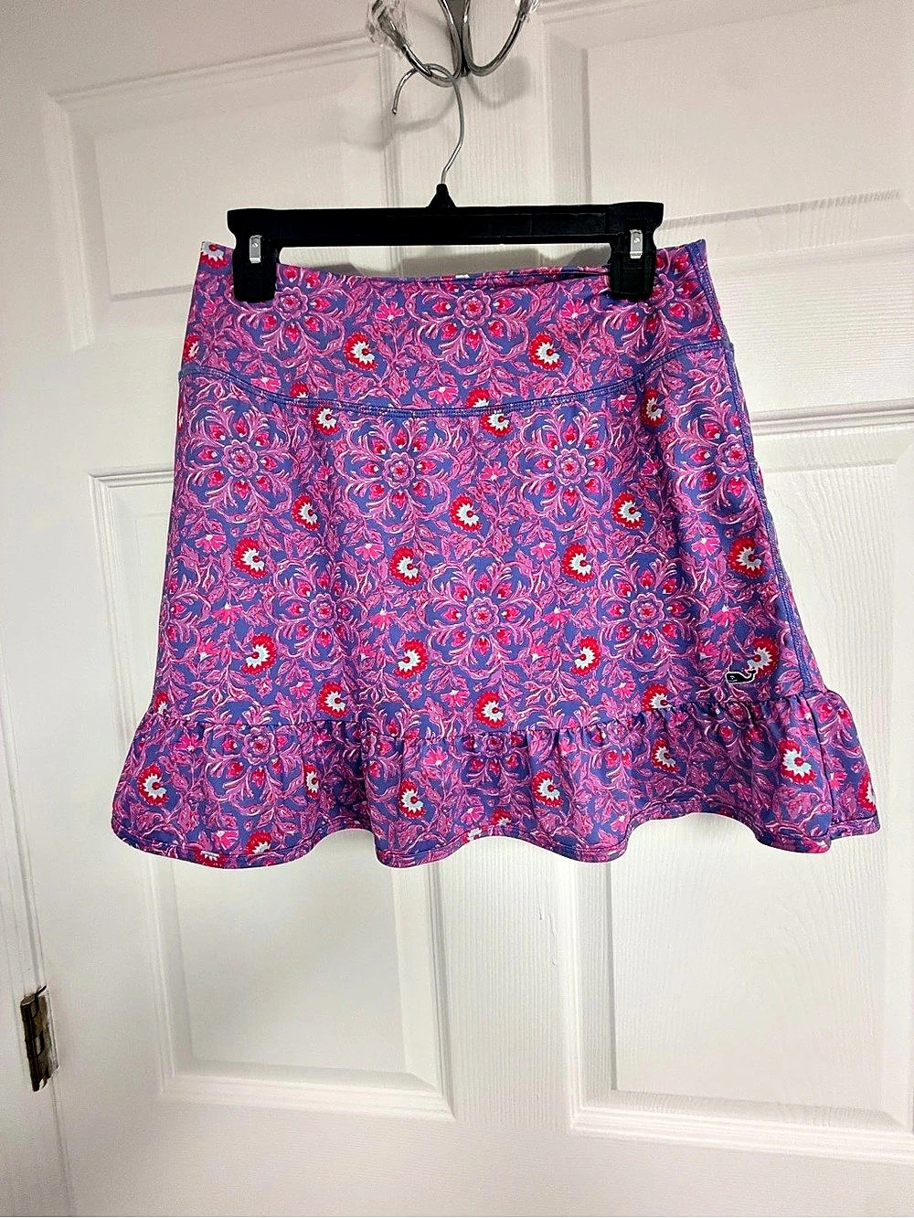 Vineyard Vines Performance Skort Floral A-Line Skirt Purple & Pink